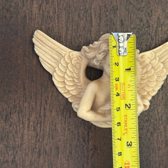 VTG Winged Angel Bust Holding Bird Old World Style Cherub Wall Decor Italian - Picture 10 of 11